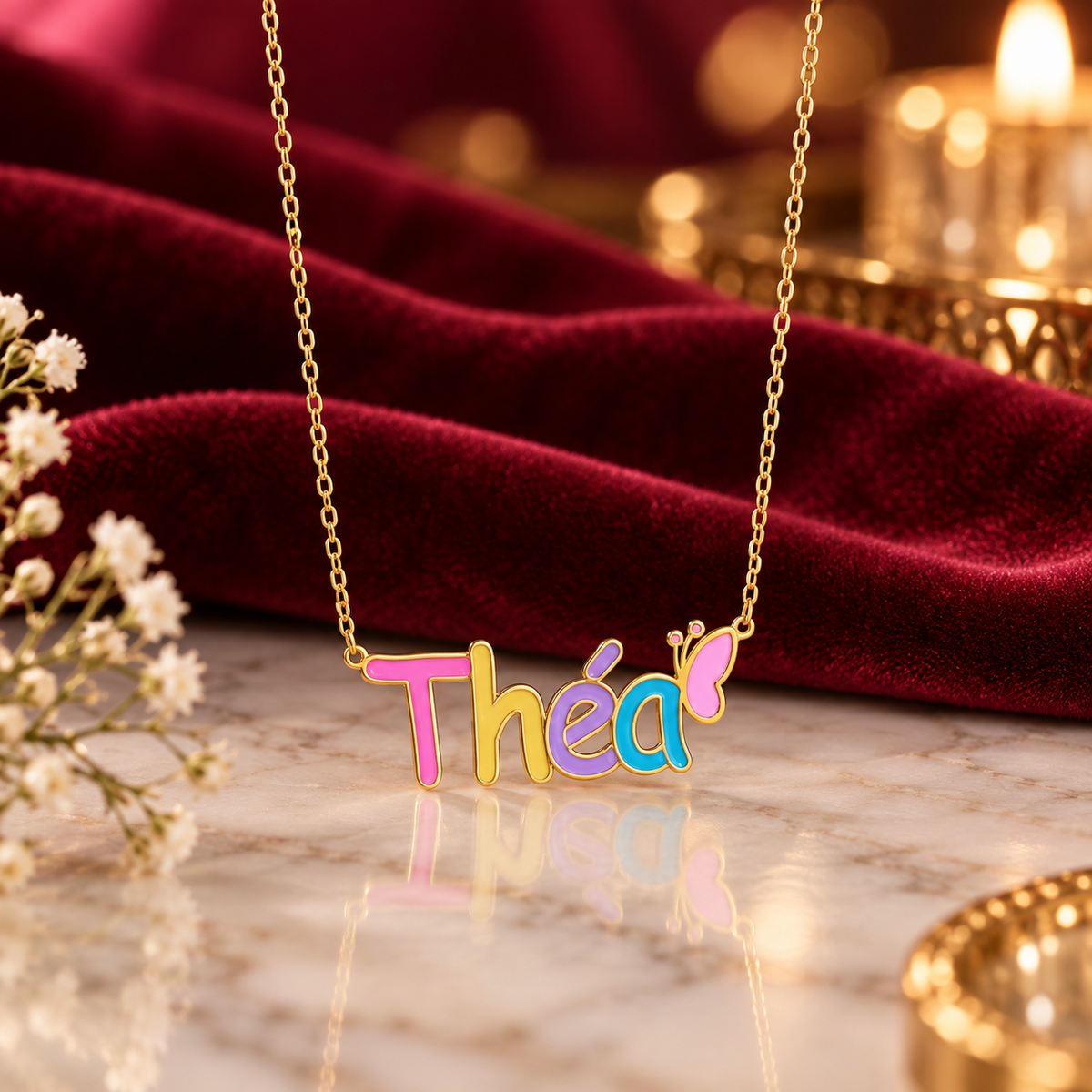 Colored Name Necklace
