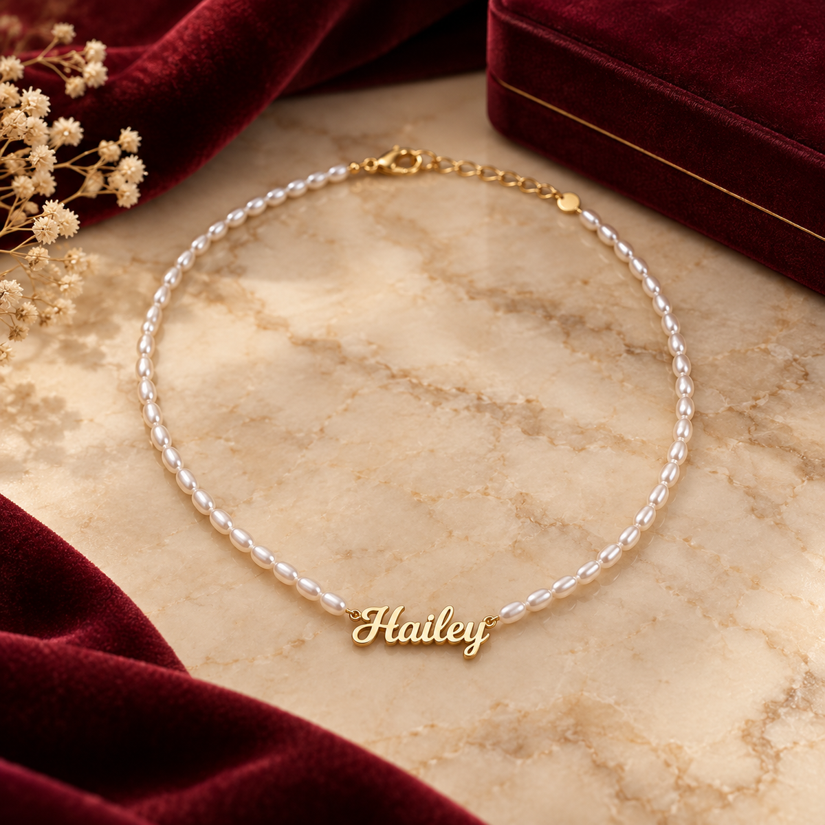 Pearl Name Necklace