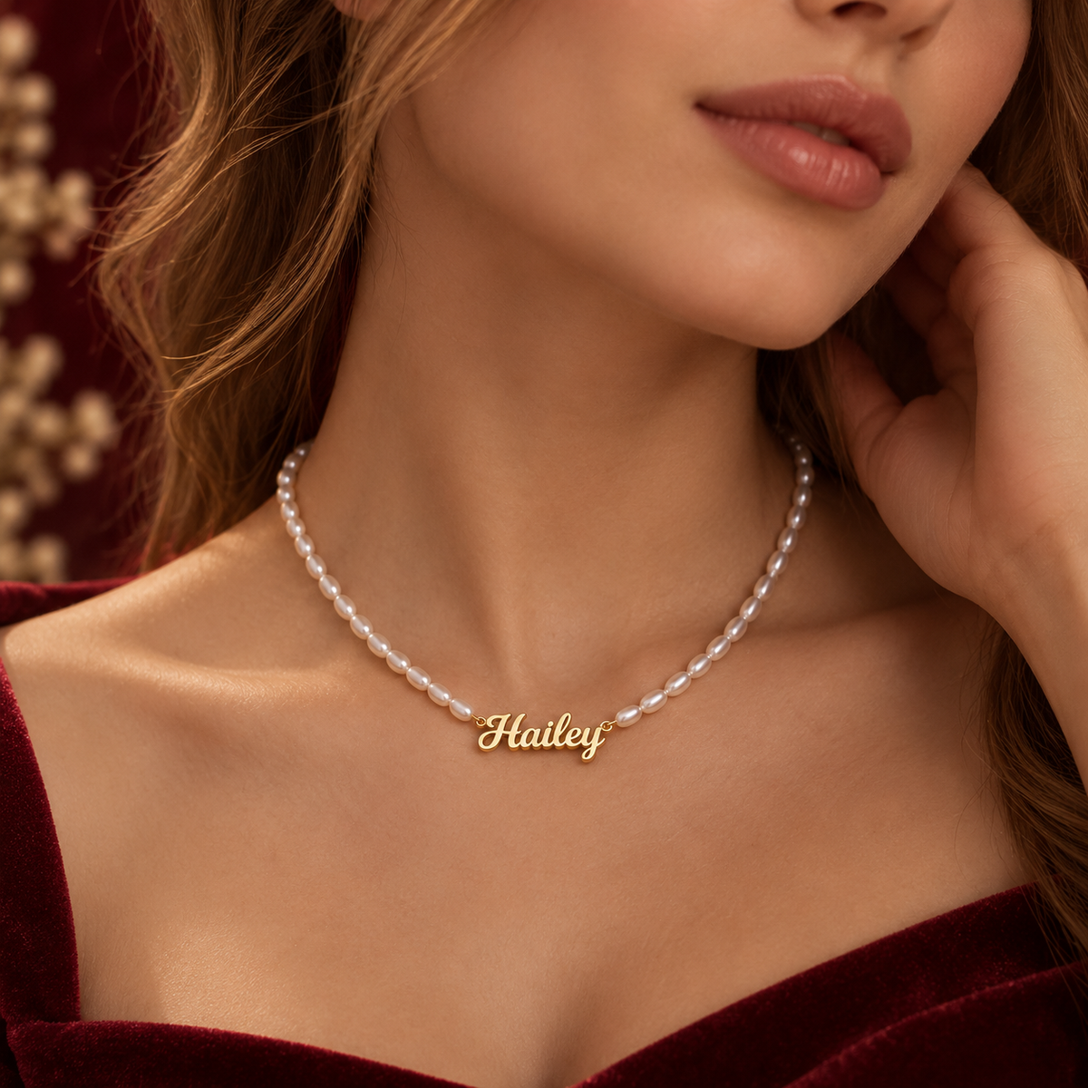 Pearl Name Necklace